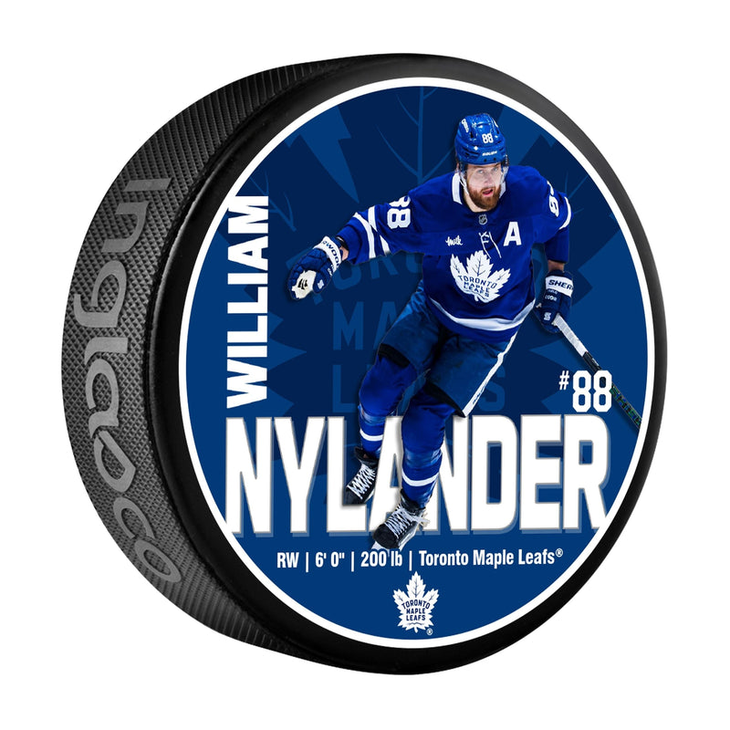 NHL Toronto Maple Leafs William Nylander Hockey Puck, 6-oz R7