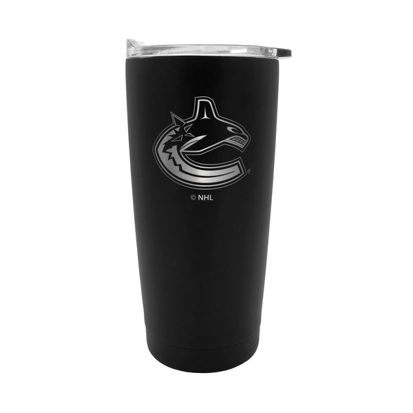 NHL Vancouver Canucks Executive Stainless Steel Insulated Travel Tumbler, Black, 20-oz K2