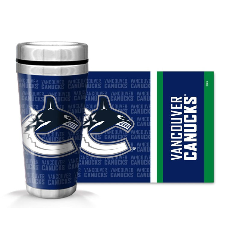 NHL Vancouver Canucks Full Wrap Wallpaper Travel Mug, 14-oz G5