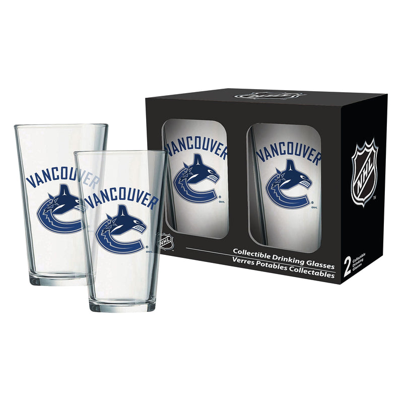 NHL Vancouver Canucks Mixing Pint Glass Box Set, 2-pk, 16-oz L3