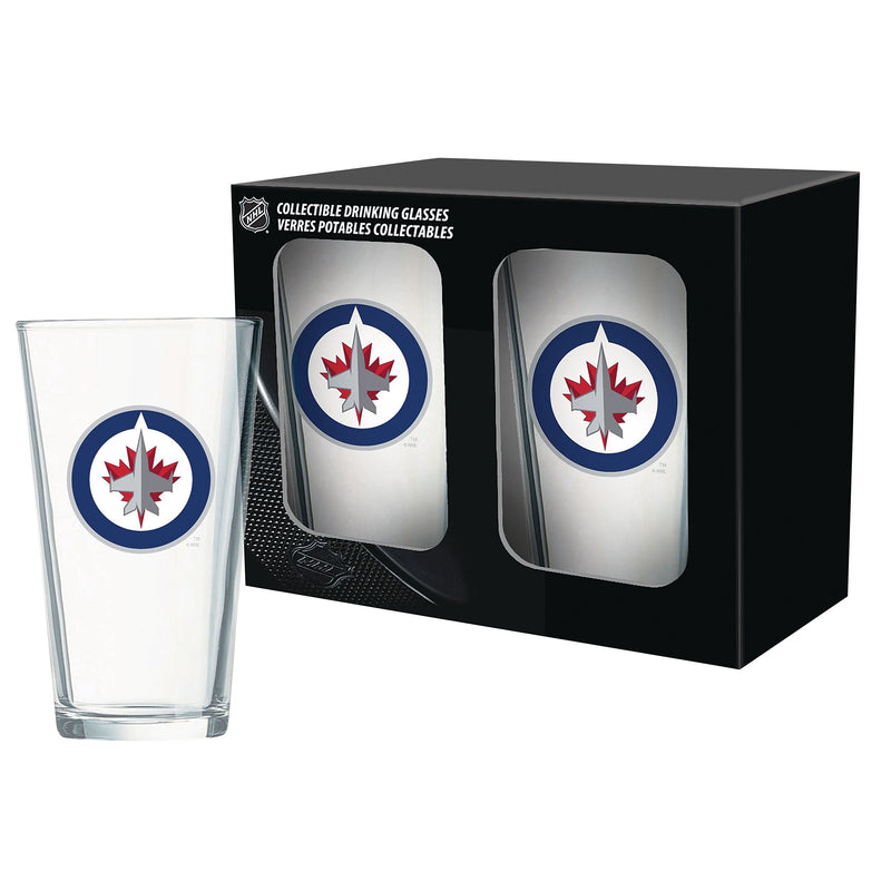 NHL Winnipeg Jets Mixing Pint Glass Box Set, 2-pk, 16-oz D9