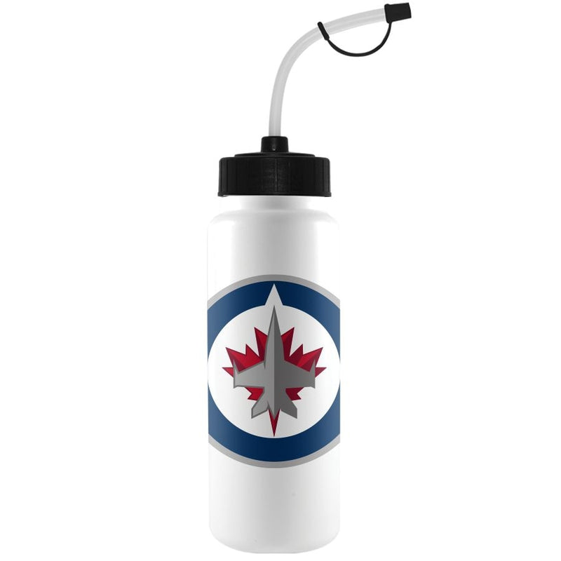 NHL Winnipeg Jets Officially Licensed Hockey Water Bottle, 1-L D0