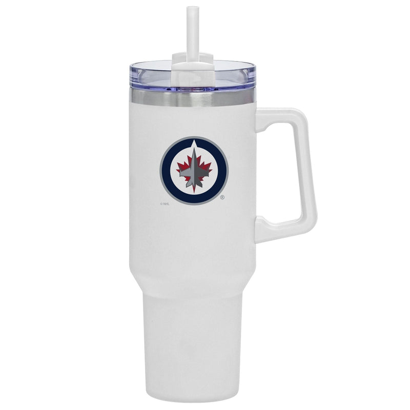 NHL Winnipeg Jets Travel Mug with Straw and Handle, 40-oz S4