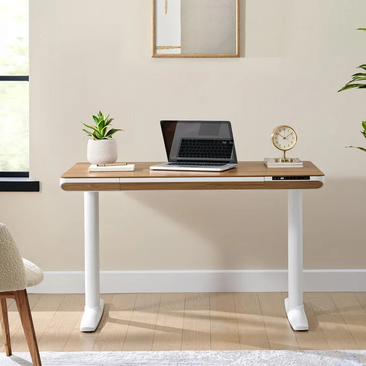 Nico Case 117 cm (46.1 in.) Height Adjustable Lift Desk, White Frame O9