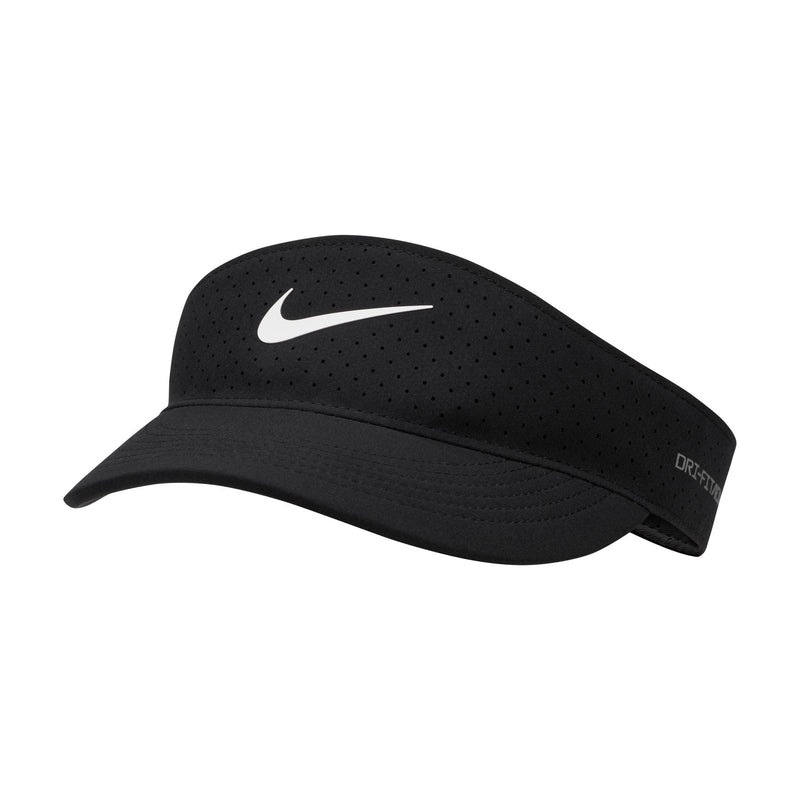 Nike Golf Dri-Fit Visor with Adjustable Closure, Men's/Women's Unisex, Black/White, One Size Y4
