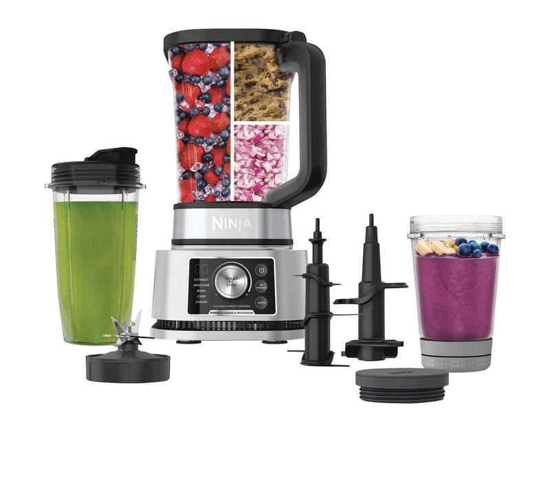 Ninja Foodi Power Blender & Processor System with Smoothie Bowl Maker & Nutrient Extractor, Silver, 1400W Q7