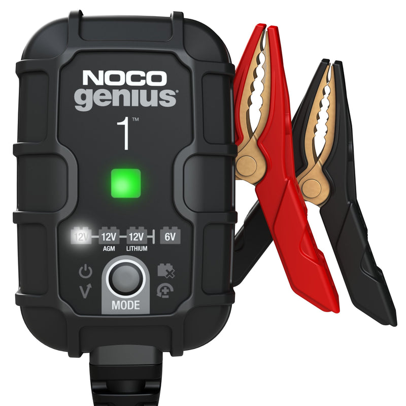 NOCO GENIUS1 Smart Battery Charger/Maintainer/Desulfator, 1-Amp, 6V/12V Z7