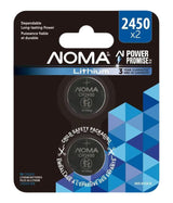 Noma CR2450 Lithium Battery, Long-Lasting Power, 2-pc