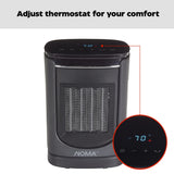 NOMA Digital Ceramic Desk Heater with LED Display