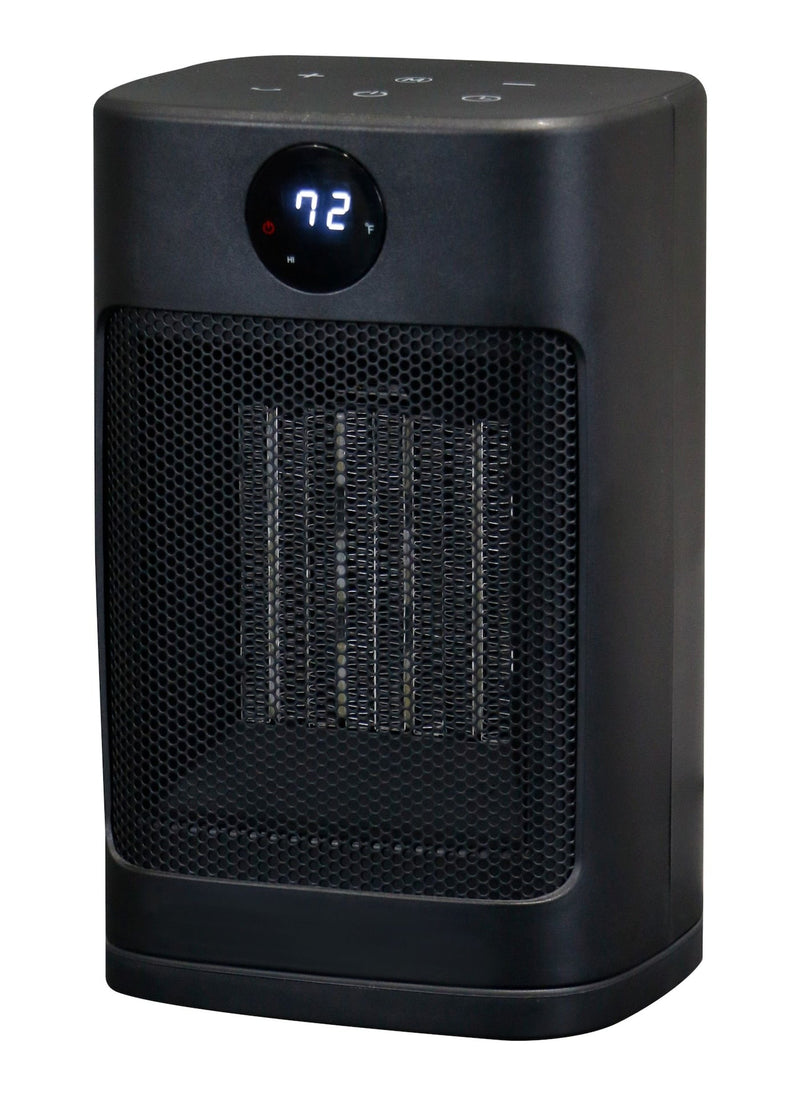 NOMA Digital Electric Personal Ceramic Heater with Remote, 1500W, Black K5