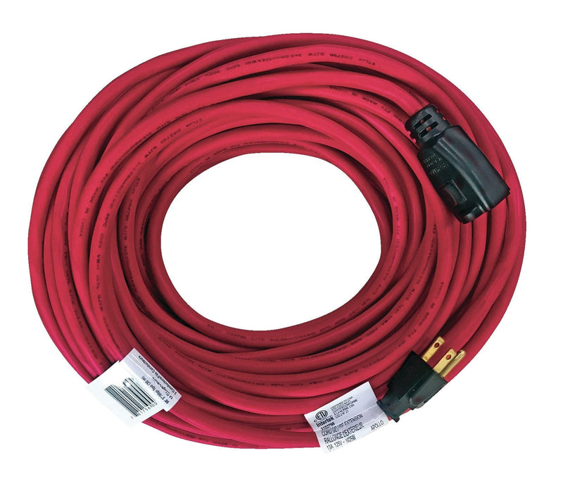 NOMA Outdoor Locking Extension Cord with Grounded Outlet, 98-ft 5-in, Red G7