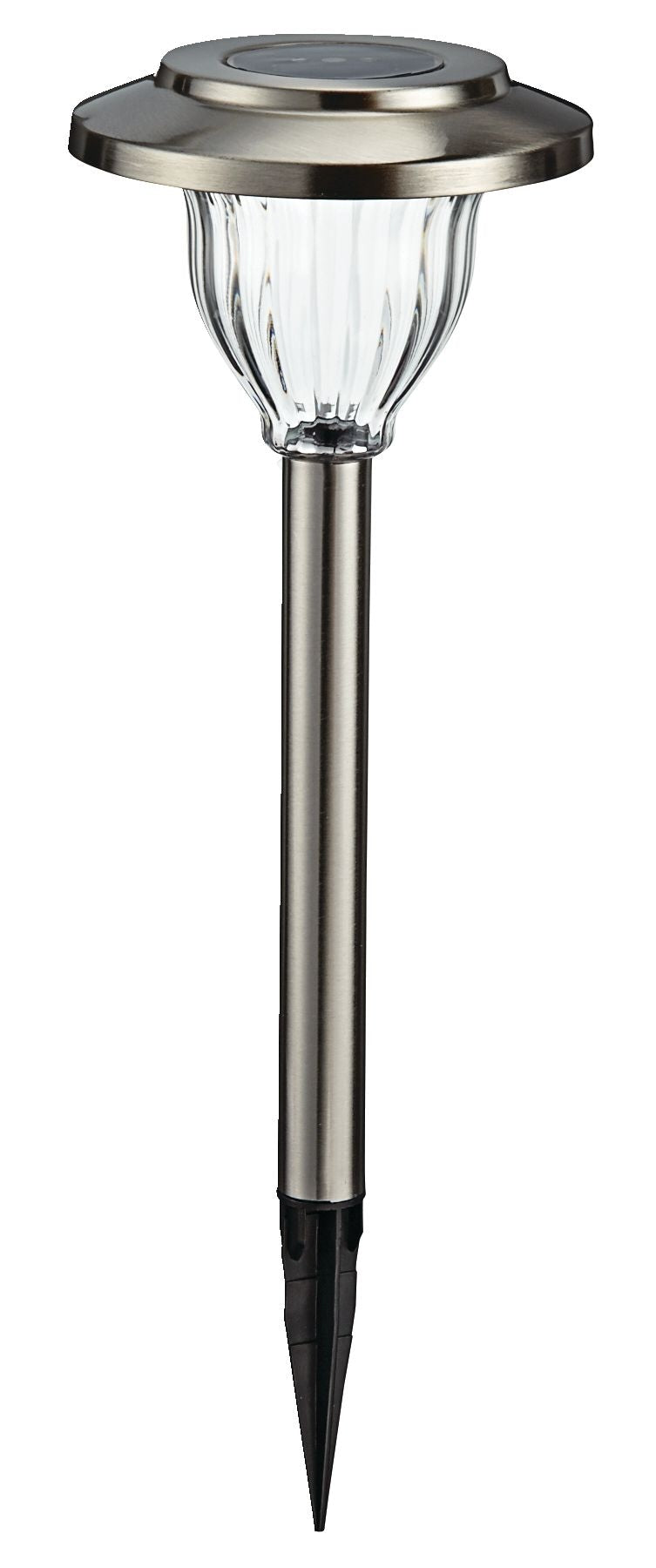 NOMA Outdoor Pure White LED Solar Stainless Steel Garden & Pathway Stake Lights, 10-Pk F0