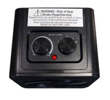 NOMA Portable 2-In-1 Personal Heater & Fan, 1500W, Black
