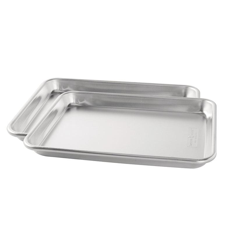 Nordic Ware Naturals Baker's Aluminum Quarter Sheet, 2-pc D0