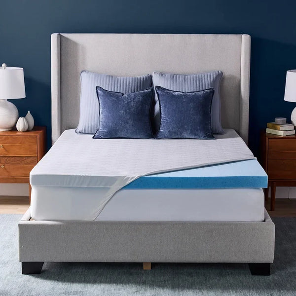 Novaform 3 in. Advanced Cooling Gel Memory Foam Mattress Topper O6
