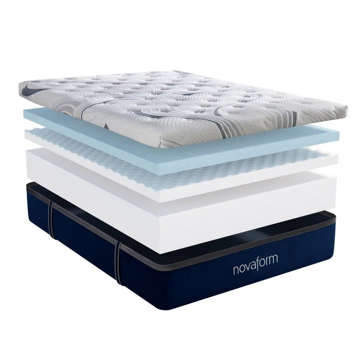 Novaform ComfortGrande Plus Advanced 35.5 cm (14 in.) Gel Memory Foam Queen Mattress W0