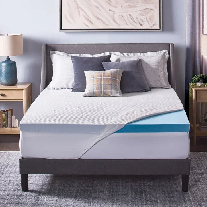 Novaform ComfortLuxe Plus Gel Memory Foam 3-inch Mattress Topper C4