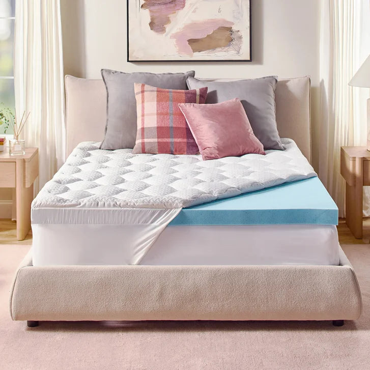 Novaform Pillow Top Plus Gel Memory Foam 4-inch Mattress Topper E3