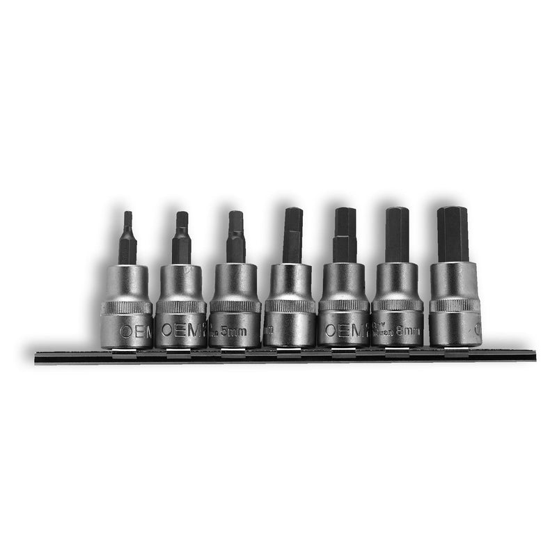 OEMTOOLS 3/8-in Drive Metric Hex Socket Set, 7-pc, Assorted Sizes, 44004 S5