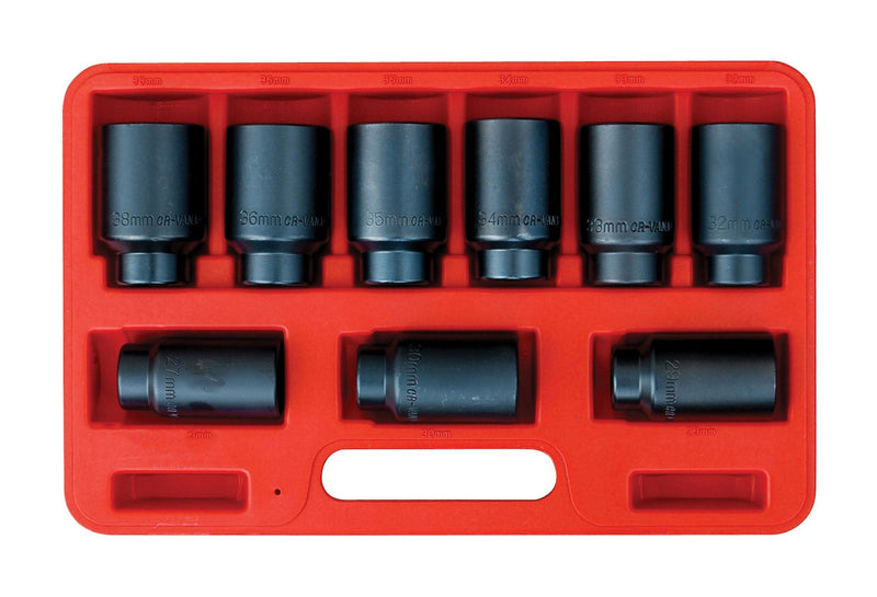 OEMTOOLS Deluxe Axle Nut Socket Set, 9-pc A4