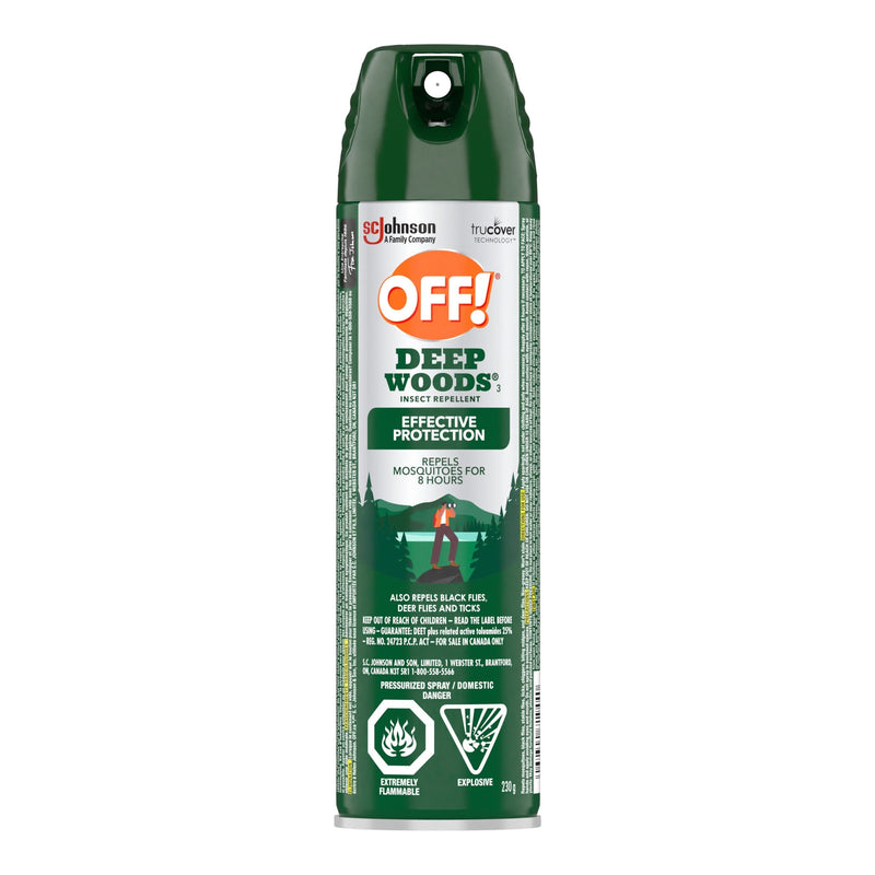 OFF! Deep Woods 8-Hour 25% DEET Bug Spray, 230-g O6