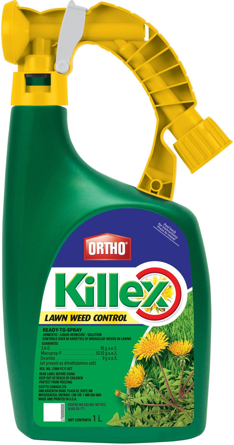 Ortho Killex Ready-to-Spray Lawn Weed Control/Killer, Herbicide, 1-L T0