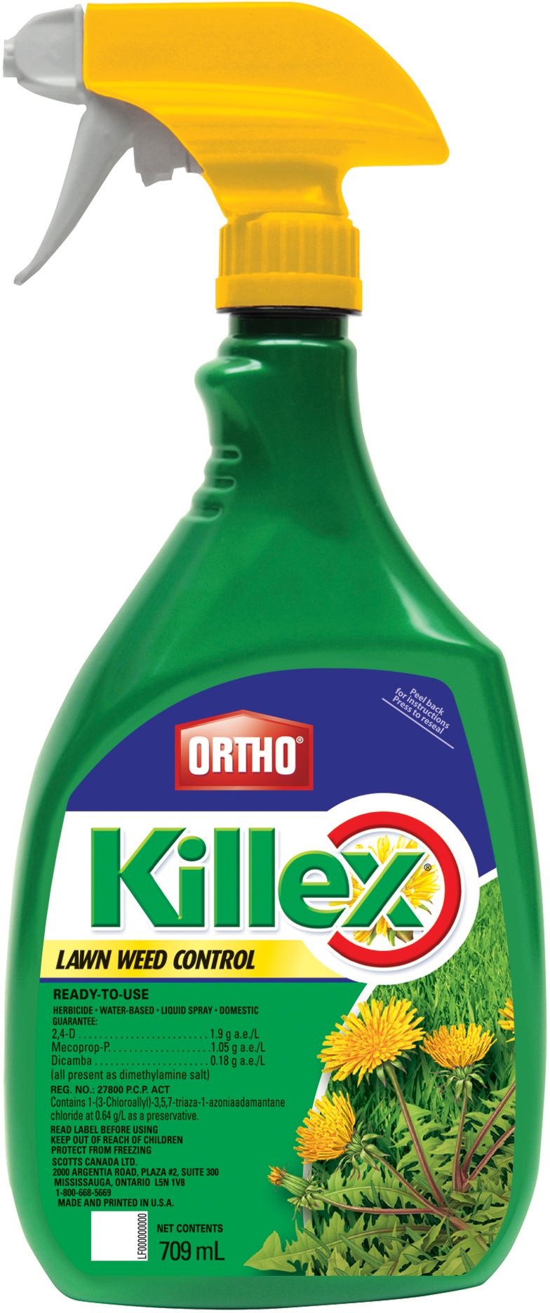 Ortho Killex Ready-to-Use Lawn Weed Control/Killer, Herbicide, 709-mL R8
