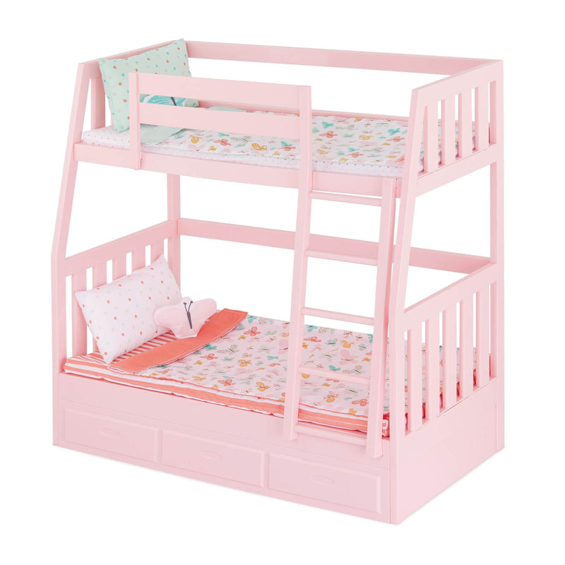 Our Generation Toy Bunk Bed Playset with Accessories for Ages 3+ D2