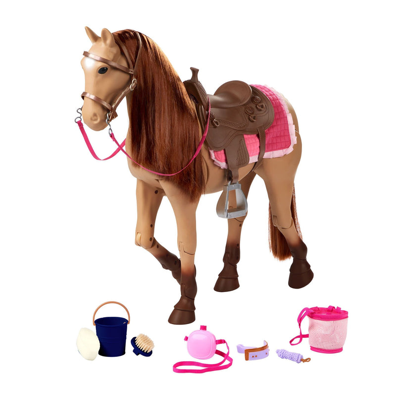 Our Generation Toy Horse Playset with Accessories for Ages 3+, Various Styles D0