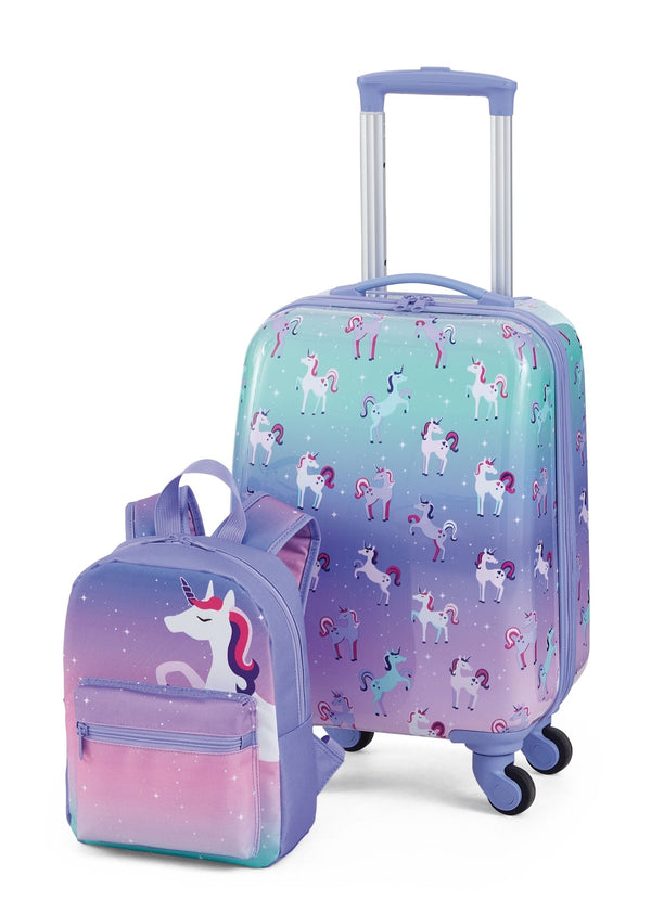 Outbound Kids Unicorn Hardside Luggage, 2-pc, Outbound Hardside Spinner Luggage, 23-in, Outbound Hardside Carry-On Spinner Flex Travel Suitcase,... E3