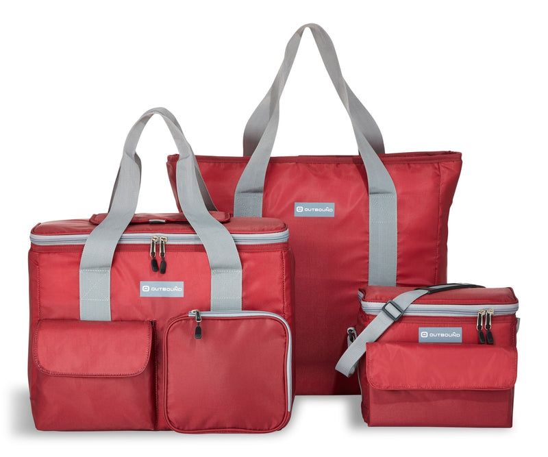 Outbound Soft Cooler and Tote Combo, Red, 3-pk H7