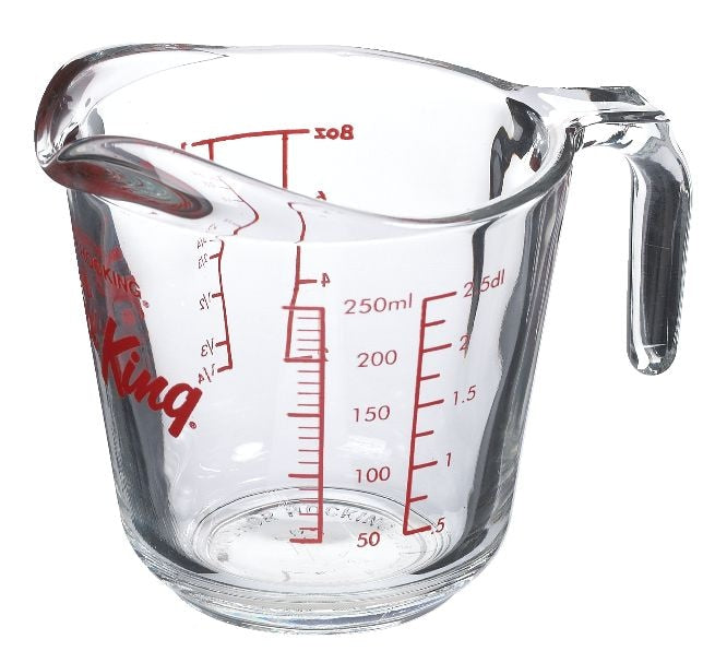 Oven Originals Glass Measuring Cup, 250-ml Q3