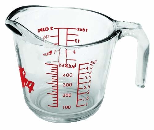 Oven Originals Glass Measuring Cup, 500-ml I9