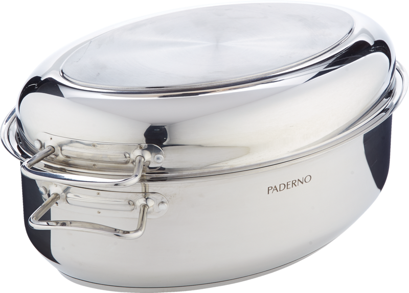 PADERNO 18/10 Stainless Steel Multi-Roaster with Removable Rack, 50.3 x 18cm J8