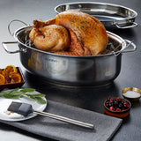 PADERNO 18/10 Stainless Steel Multi-Roaster with Removable Rack, 50.3 x 18cm