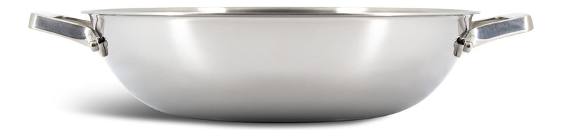 PADERNO 3-Ply Clad Stainless Steel Wok, 32-cm Y7