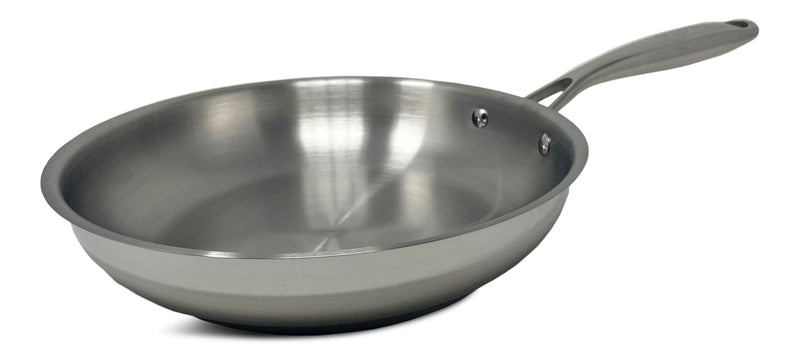 PADERNO Classic Stainless Steel Frying Pan, Dishwasher & Oven Safe, 9-in P7
