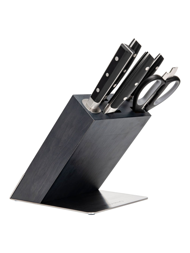 Paderno Fully Forged Stainless Steel Knife Block Set, 7-pc F8