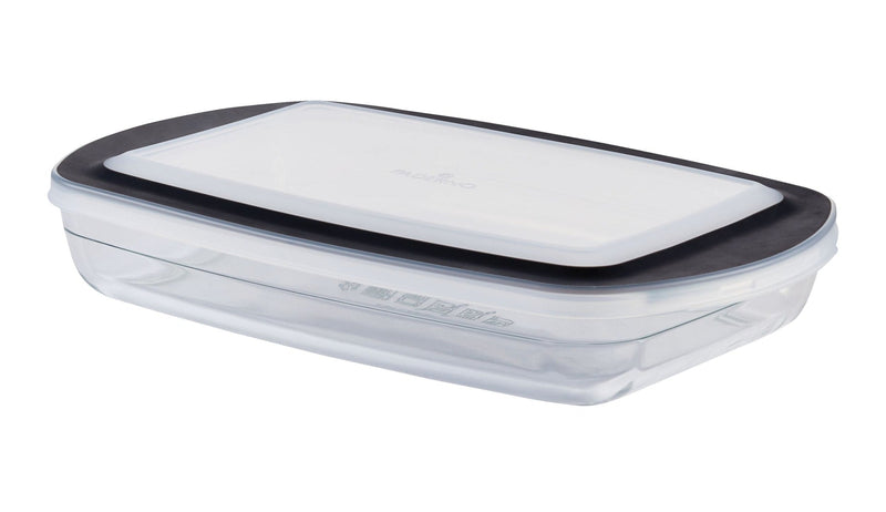 PADERNO Glass Rectangular Baking Dish with Lid, 2.8-qt X3