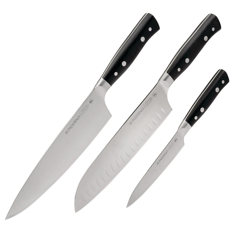 PADERNO Montgomery Stainless Steel Multi-Purpose Knife Set, 3-pc N4