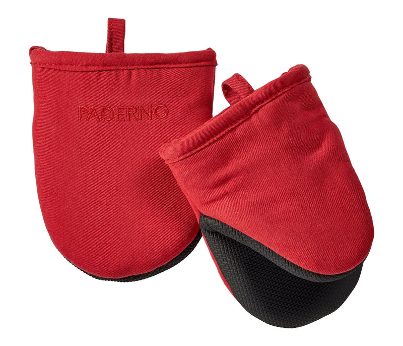 PADERNO Neoprene Palm Mini Mitts, Red, One-Size, 2-pk S5