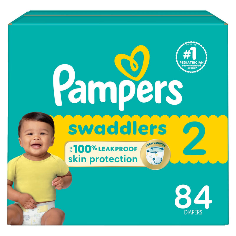 Pampers Swaddler Size 2 Leak-Free Baby Diapers, 84-pc B6