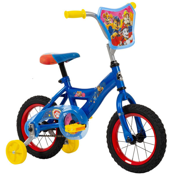 PAW Patrol Kids' Bike with Removable Training Wheels, Ages 1-13, 12-in B2