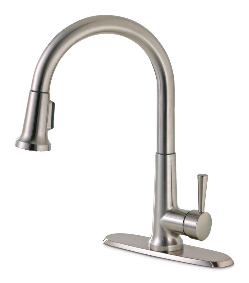 Peerless Single-Handle Pull-Down Kitchen Faucet, Brushed Nickel P6