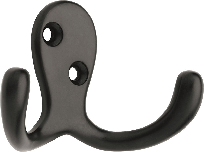 Peerless Stainless Steel Single Double Prong Robe Hooks, Assorted Colours, 4-pk I0