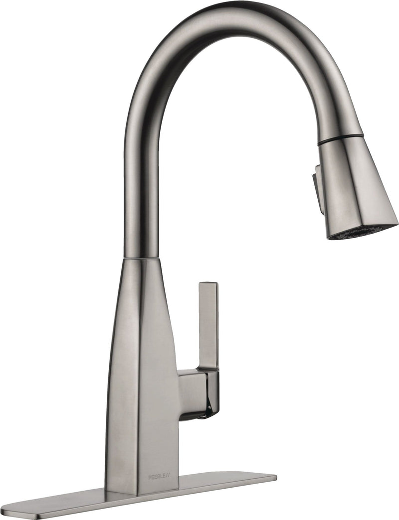 Peerless Xander Single Handle High Arc Pull-Down Kitchen Faucet, Stainless Steel F5