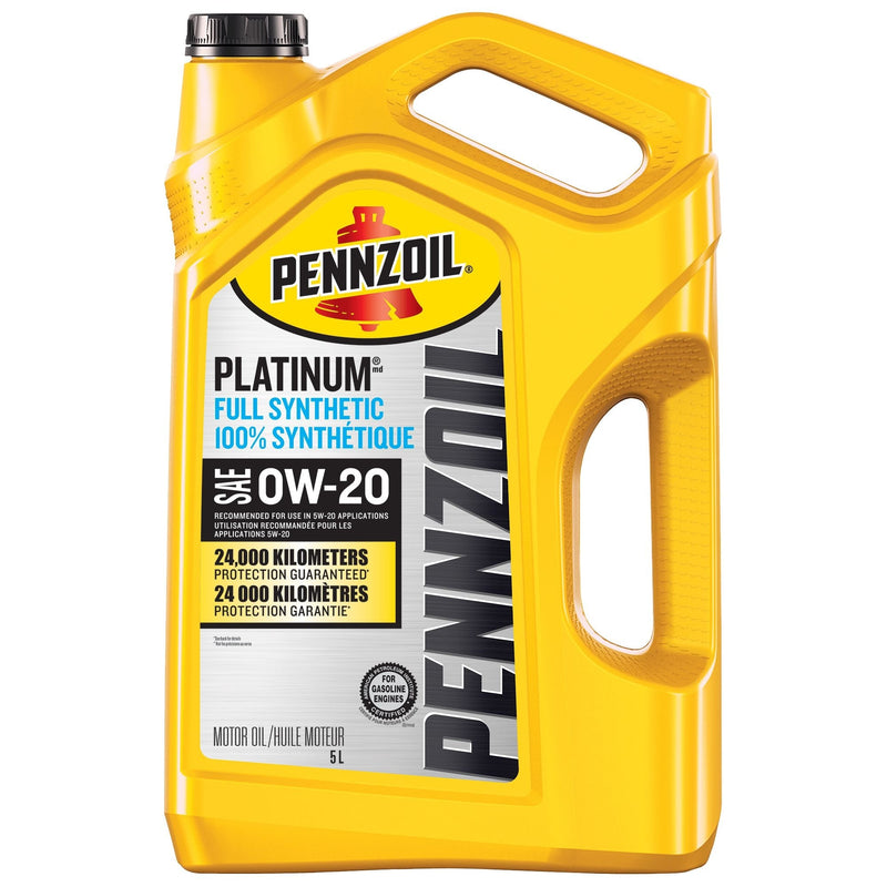Pennzoil Platinum 0W20 Synthetic Engine/Motor Oil, 5-L G8