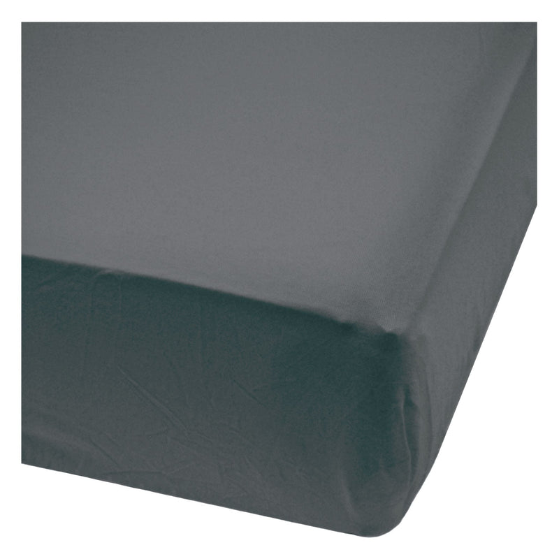 Perlimpinpin Bamboo Baby Crib Fitted Sheets, Charcoal M5