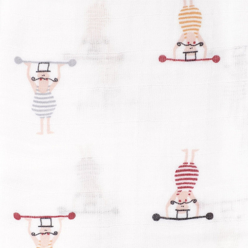 Perlimpinpin Cotton Muslin Baby Swaddle Blanket, Circus G8