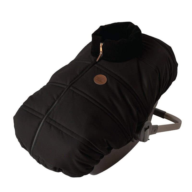 Petit Coulou Lightweight Baby Car Seat Cover, Mid Season (-5°C to 15°C), Black B0